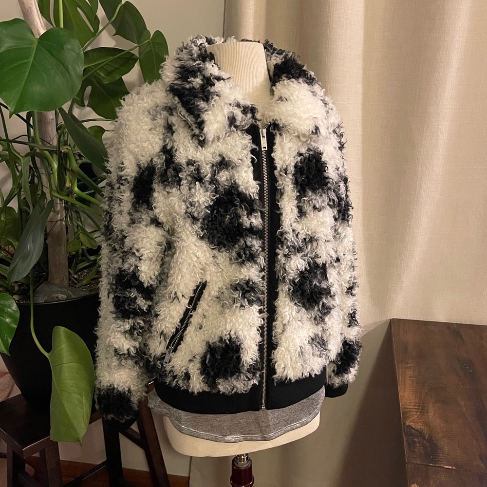 7 for all mankind fur coat